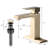 Bathroom Faucet Single Hole - Stainless Steel With And Drain Assembly Brushed Gold Finish Modern Design For Sink 1 Deck-Mounted Style-121629162
