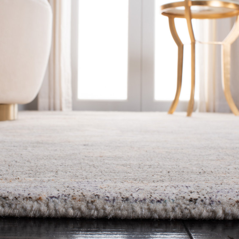 Tapis gris anthracite / ivoire touffeté à la main Culpeper, Tapis de couloir 2 pi 3 po x 8 pi