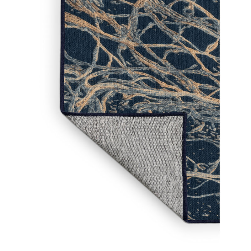 Tapis gris lavable à la machine, Carré 4 pi