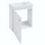 Meuble-lavabo simple 15,94 po avec plateau en céramique Aarvik-153668862