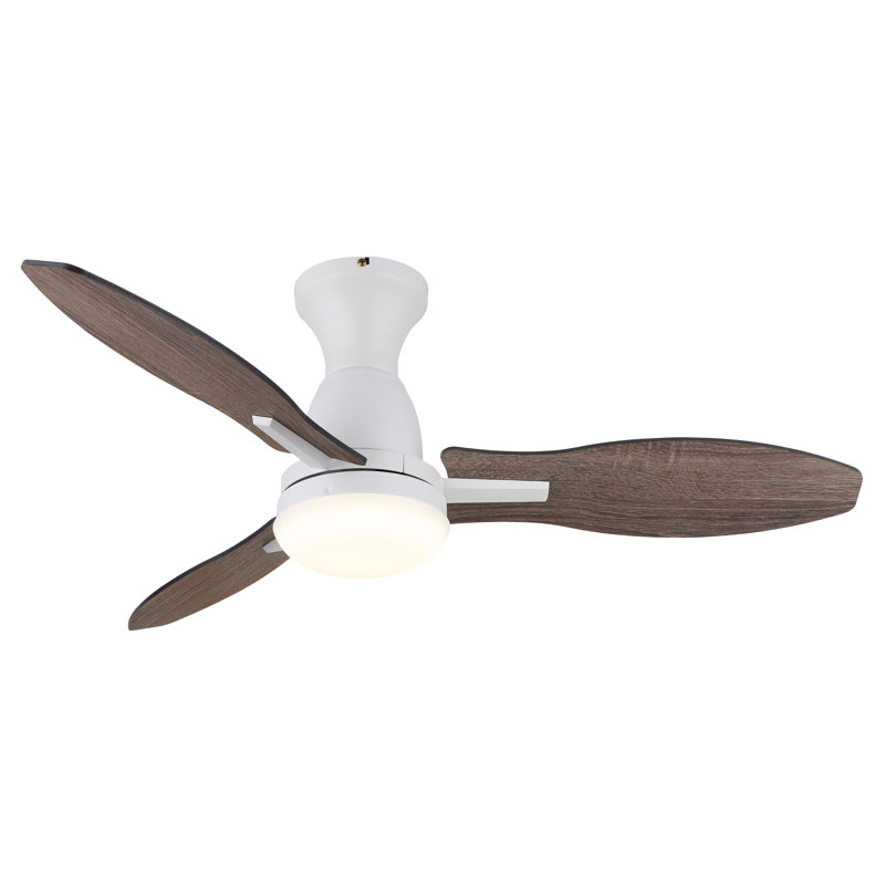 107cm Ceiling Fan with LED Lights, White
