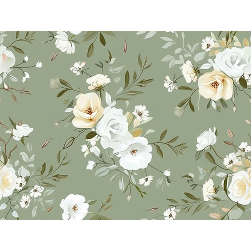 Jeté en molleton Floral - Couvertures douces et sereines - Jeté pour canapé, lit et chaises, 60 po x 80 po