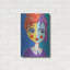 Art mural en métal «Violet Haired» par Holly Wojhan-102372485