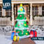 Décoration d'extérieur de sapin de Noël gonflable 7 pi