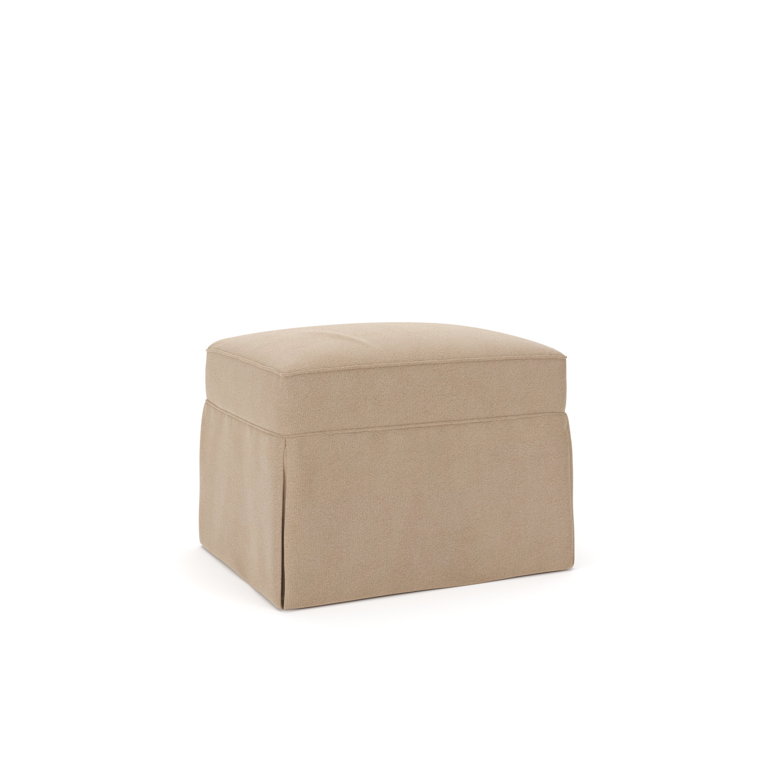 Amari 33" Ottoman, Bella Toast Performance Velvet