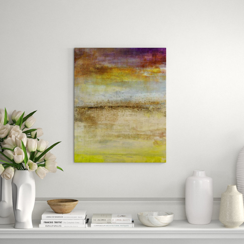 Sunset Horizon Print by Maeve Harris, Knife Gel, 38" H x 30" W x 1.5" D