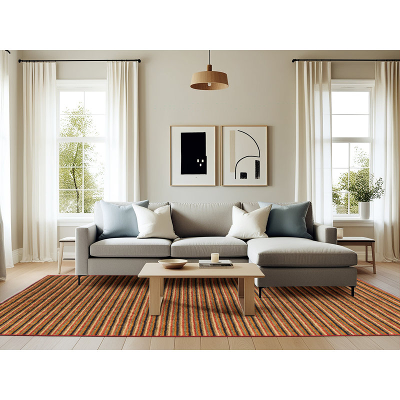 Abstract Indoor Rug, Rectangle 6' x 9'