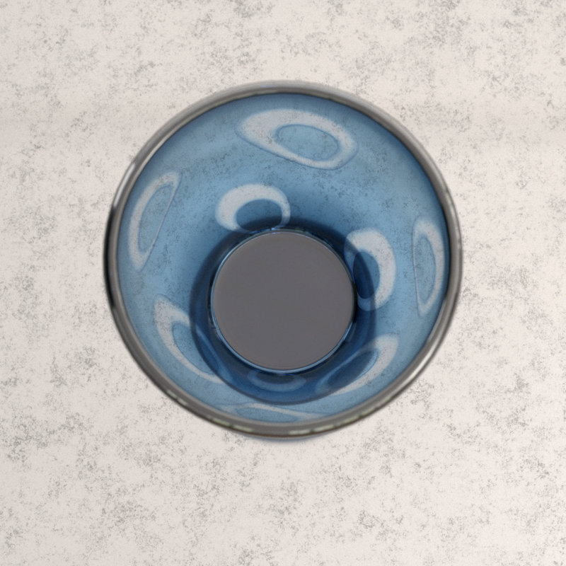Royale Ceramic / Porcelain Table Vase, 10.5" H x 7.75" W x 7.75" D