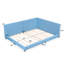 Lit plateforme double tapissier avec hublots, bleu - pour la décoration de la chambre à coucher-1166656439-1166656437