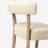 Mid-Century Modern Dining Chairs Beige Faux Leather Upholstered Wood Frame Kitchen Chairs-1632317939-1632317943