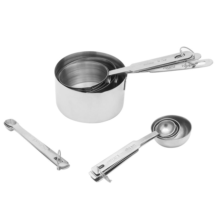 Measuring Spoons Set of 3 (Tad 1/4 Teaspoon, Dash 1/8 Teaspoon, Pinch 1/16 Teaspoon)