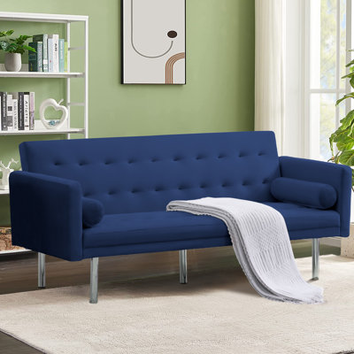 Hollilouise 68.5'' Velvet Convertible Sofa