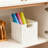 Foldable Wicker Storage Baskets, Handwoven Paper Rope Organizing Cubes For Home Decor, 2-Pack Square Storage Bins