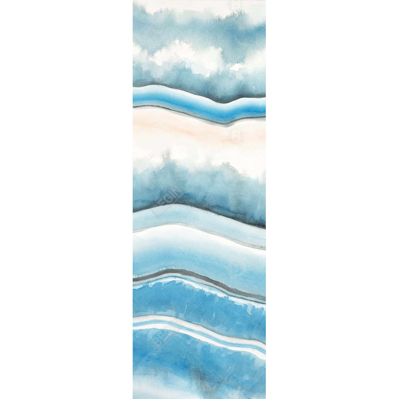 Textured Geode - Illustrative Abstract Canvas for Home Decor