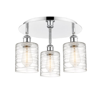 Dublin Glass Semi Flush Mount