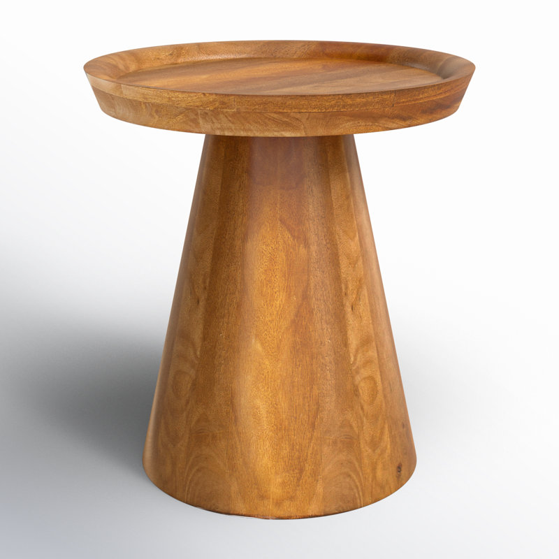 Padmore Solid Wood Block End Table