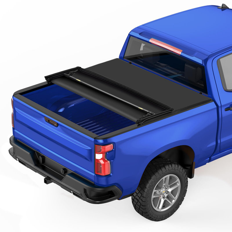 Tonneau de lit de camion 5,5 / 6,4 / 6,5 pi pour Dodge Ram 2002-2025 et Ford F150 de 2010 à 2016, structure en aluminium de qualité marine en PVC, installation sans perçage