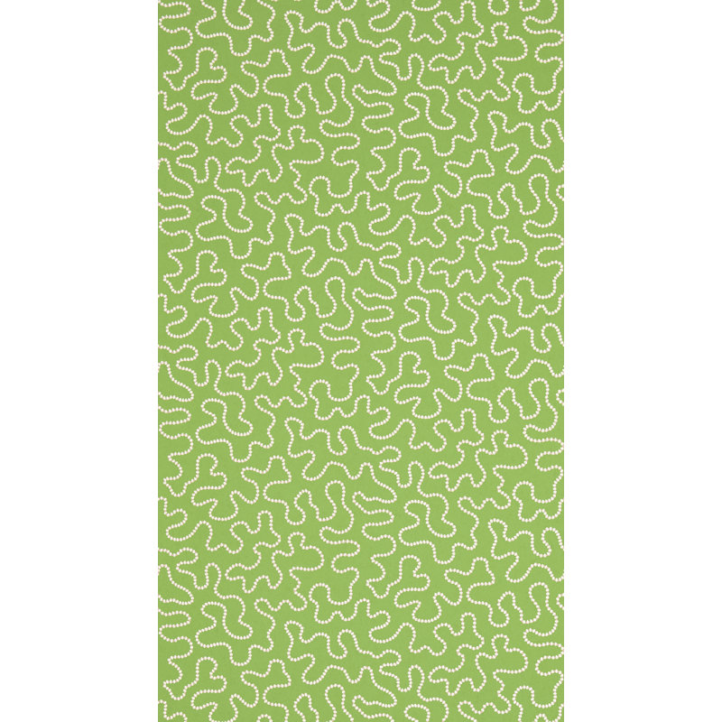 Wiggle 10.05m x 52cm Matte Wallpaper Roll, Green