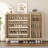 47.3" W 5-Tier Shoe Cabinet With 360°Rotating Shoe Rack And Adjustable Shelves, Freestanding Shoe Storage Cabinet-1207113067