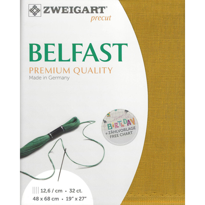 Prédécoupé 32 comtes Curry 329/3008 de Belfast Zweigart Belfast, Cari