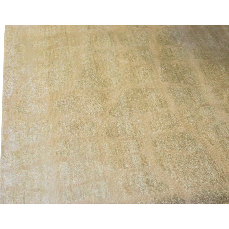 Hand Knotted Area Rug in Straw
