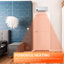 HOMCOM 1000W/2000W Wall Downflow Heater Adjustable Temperature w/ Timer