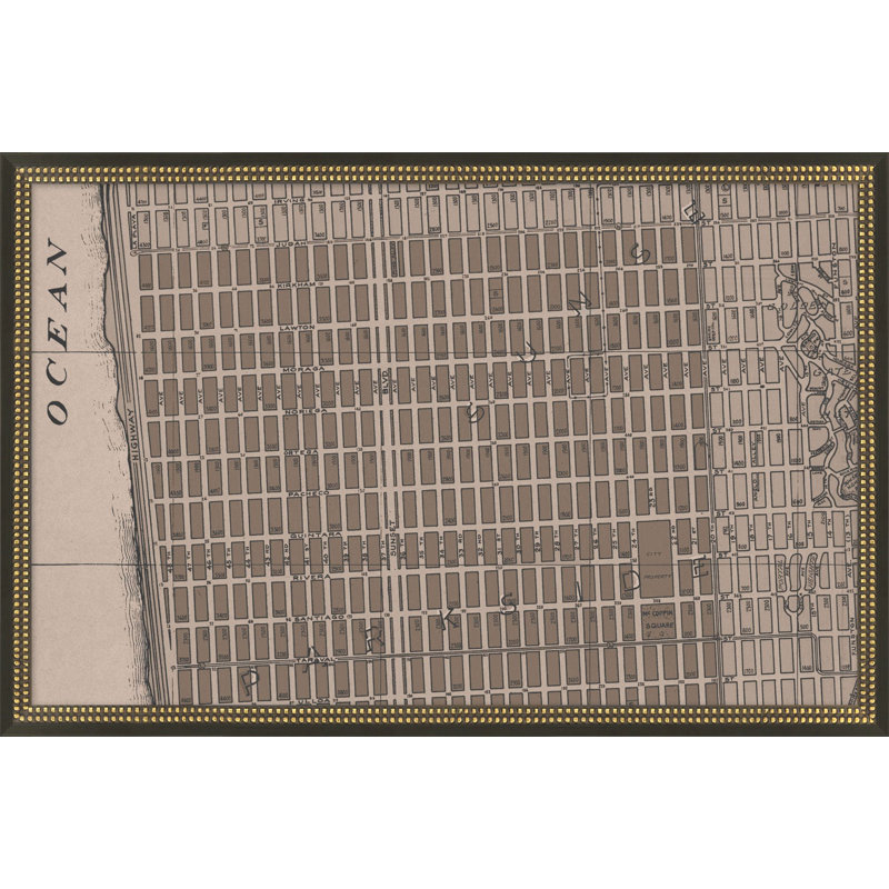 San Francisco, grille rétro carte G