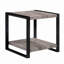 Ensemble de cocktail contemporain 3 pièces 1 table basse rectangulaire et table de bout carrée 2 pièces