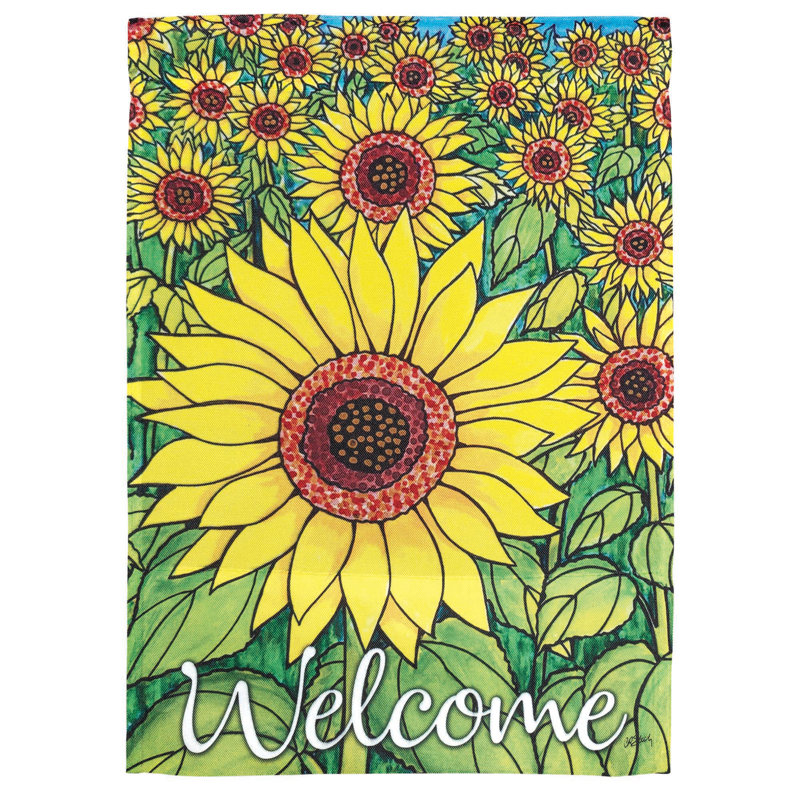 Drapeau de jardin en polyester 18 x 13 po Alliona