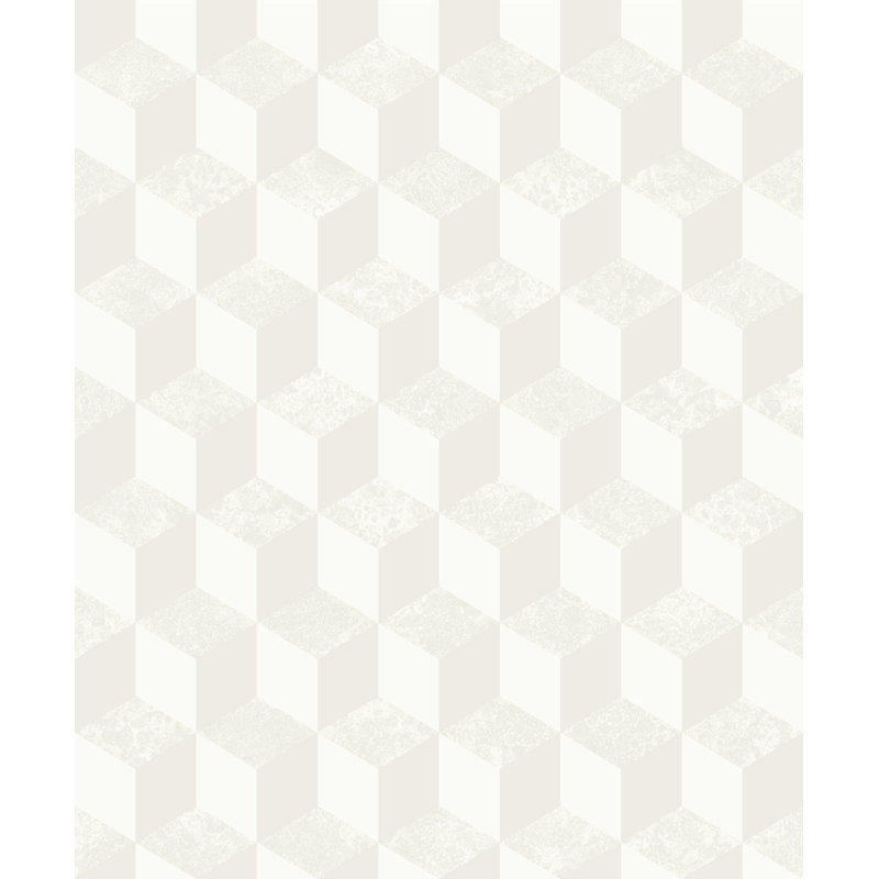 Fort Calhoun 10.05m x 53cm Wallpaper Roll, White