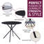 Mose Round Metal Base Dining Table