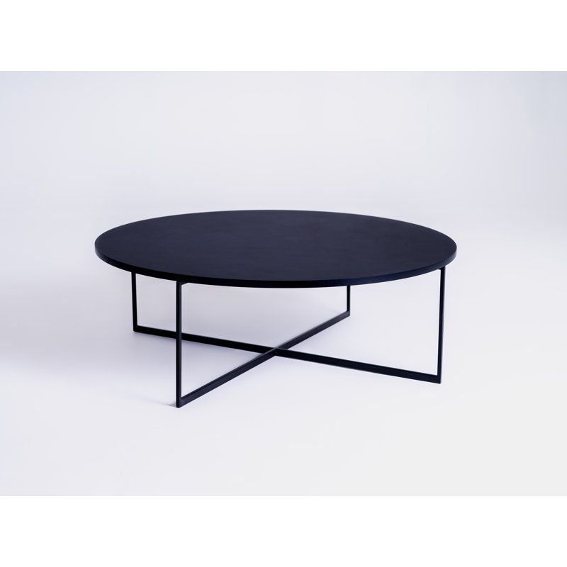 Jarita Cross Legs Coffee Table, 34cm H x 100cm W x 100cm D