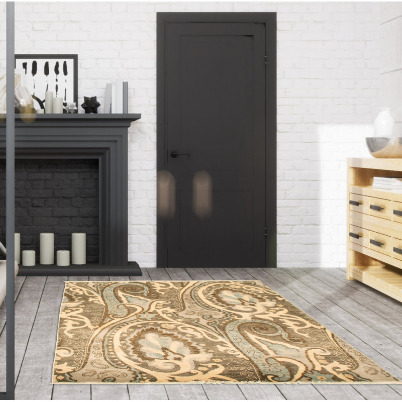 Tapis carré en laine noué à la main gris foncé de style nouvel âge Lahore Finest 4 pi One-of-a-Kind Deette