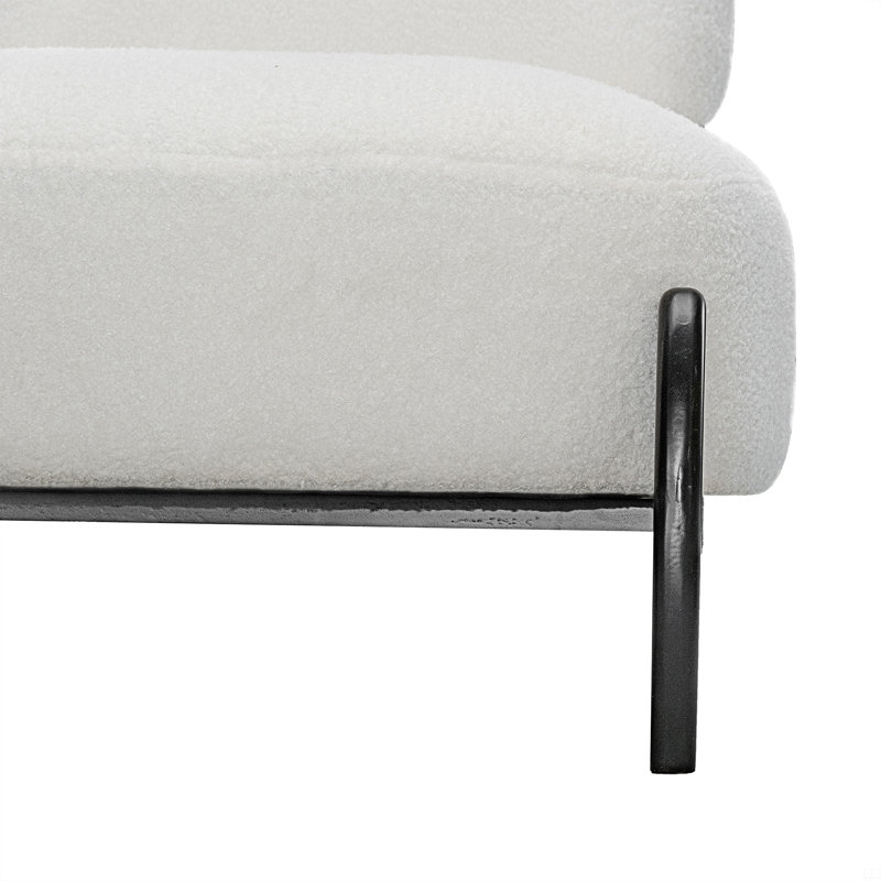 Chaise de loisir en bois massif, Noir, Blanc