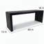 Banc rond Dune - noir