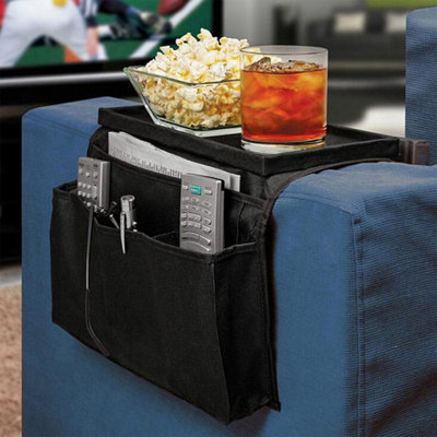 Sac à dos Canapé Canapé Accoudoir Organisateur Fauteuil Caddy Poche de rangement de chevet avec 5 poches