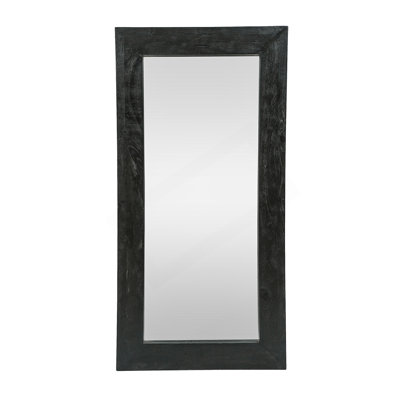 Handcrafted Mango Wood Standing Mirror, Rustic Design for Natural Beauty and Durability, Perfect for Indoor Spaces.