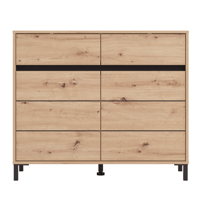 Gonde Metal Rectangle Accent Cabinet, Brown