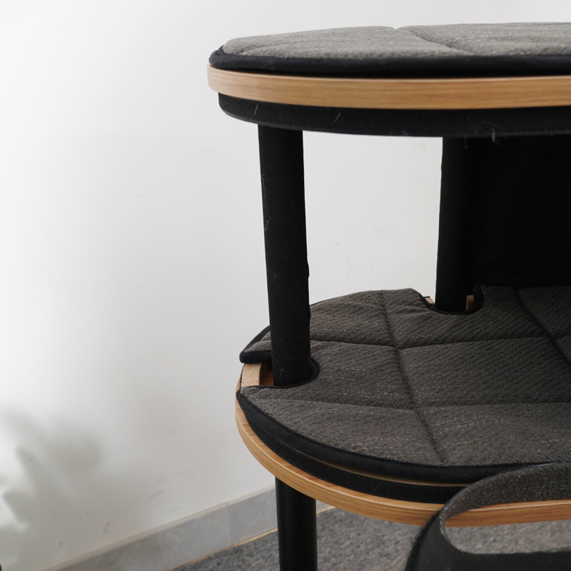 Arbre à chat 36,6 "avec condo et toilettage en caoutchouc PetPals