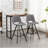 Porth Fabric Kitchen 28.25" Counter Height Stools, Set Of 2, Gray-833705820