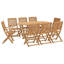 Gabrielle 8 - Person Wood Patio Dining Set with Rectangular Table