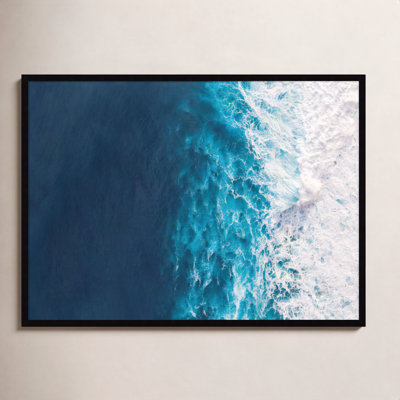 Seascape of Splashing Waves Print