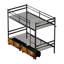 Lit superposé en métal robuste avec tiroirs, garde-corps élevé, entrée sécuritaire, rangement sous le lit, assemblage facile et conception silencieuse (matelas non inclus)