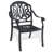 5-Piece Set Of Cast Aluminum Patio Furniture With Brown Cushions-744272242