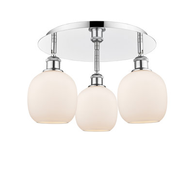 Alve Glass Semi Flush Mount