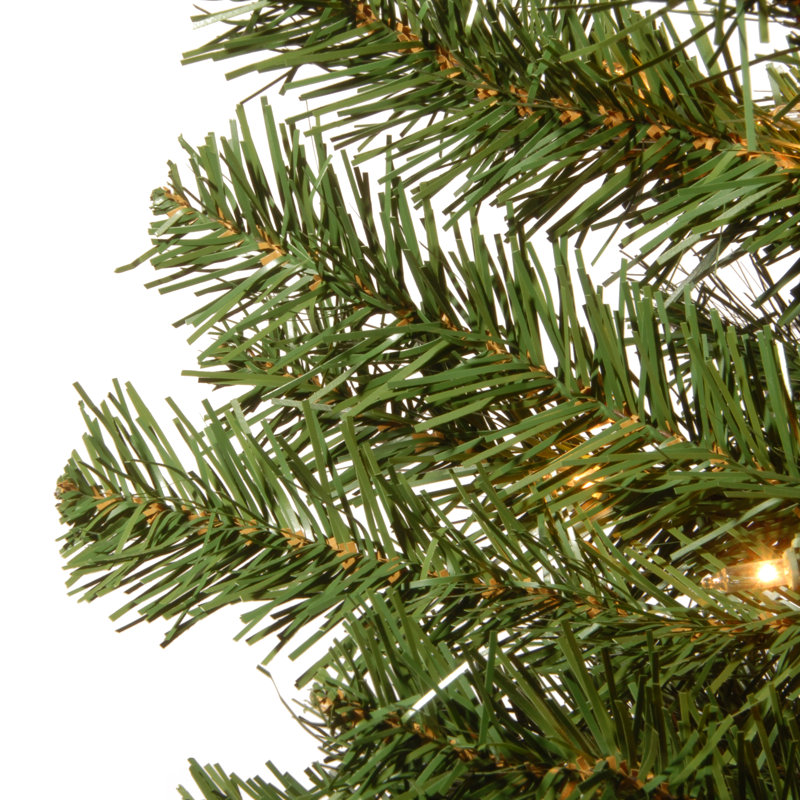 The Holiday Aisle® Montclair Spruce Entrance Tree with Clear Lights, 5'