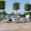 Hafza 2 Seat Aluminium Sofa Set - with Rising Table-1345391631-1440953598-1345391630