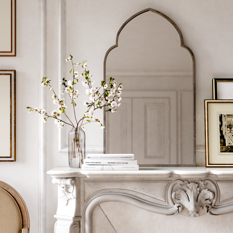 Ateeqa Iron Arch Mirror, Dark Bronze