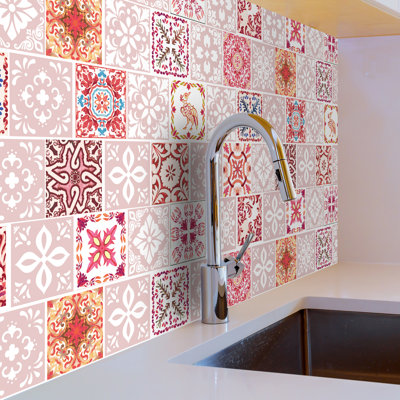 Joaquin 15cm W x 15cm L Vinyl Peel and Stick Mosaic Tile