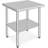 Stainless Steel Table, With Adjustable Under Shelf
